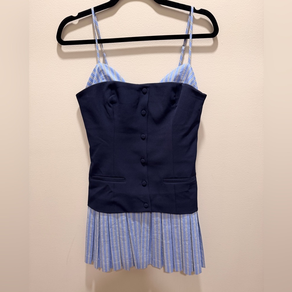 Anthropologie Maeve Sleeveless Peekaboo Twofer Mini Dress